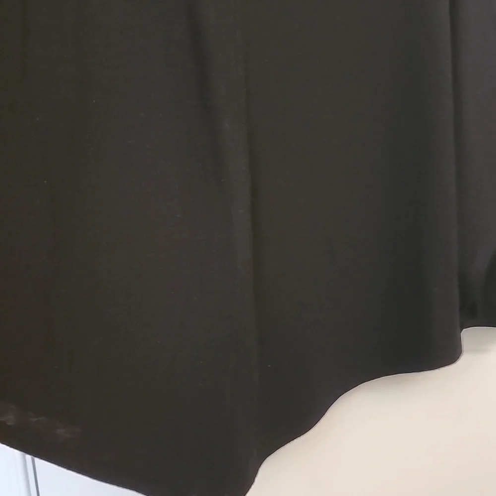 Serena Williams Black V-Neck Poncho Top - Picture 4 of 9